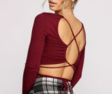 Stun and Impress Lace Up Crop Top