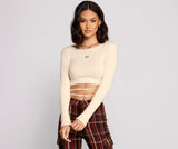 Stun and Impress Lace Up Crop Top