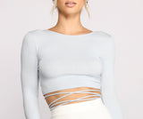 Stun and Impress Lace Up Crop Top