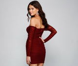 Stunning Beauty Ruched Mini Dress