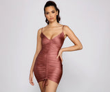 Stunning Beauty Ruched Mini Dress