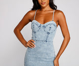 Style Icon Denim Mini Dress