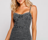 Style Icon Denim Mini Dress