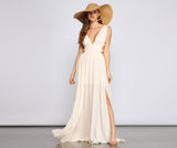 Style Icon Gauze Cutout Maxi Dress