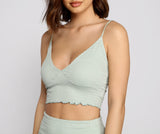 Stylish And Smocked Crop Top