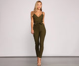 Stylish And Tapered Tie Waist Jumpsuit