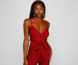 Stylish And Tapered Tie Waist Jumpsuit