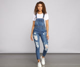 Stylish Edge Destructed Overalls