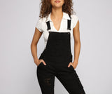 Stylish Edge Destructed Overalls