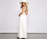 Stylish Girl Summer Crochet Maxi Dress