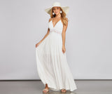 Stylish Girl Summer Crochet Maxi Dress