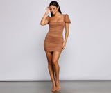 Stylish Influence Ruched Mini Dress