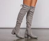 Stylish Must-Have Over The Knee Block Heel Boots