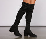 Stylish Must-Have Over The Knee Block Heel Boots