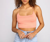 Stylish Straps Knit Crop Top