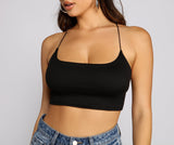 Stylish Straps Knit Crop Top