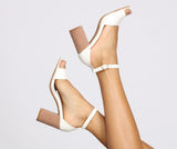 Stylishly Stacked Block Heels