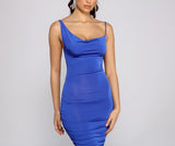 Such A Babe Ruched Midi Dress