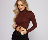 Such A Trendy Vibe Ribbed Knit Crop Top