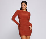 Sultry Lace-Up Back Bodycon Dress