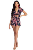 Summer Chic Tie Front Romper