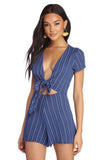 Summer Chic Tie Front Romper ACSSN