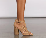 Sunny Day Stunner Peep-Toe Cut-Out Heels