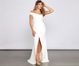 Susana Asymmetric Off Shoulder Mermaid Dress