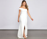 Susana Asymmetric Off Shoulder Mermaid Dress