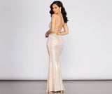 Suzette Lace Back Sequin Dress