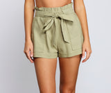 Sweet And Stylish Paper Bag Shorts