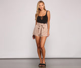 Sweet And Stylish Paper Bag Shorts