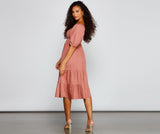 Sweet Beauty A-Line Midi Dress