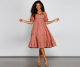 Sweet Beauty A-Line Midi Dress