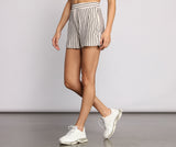 Sweet Stripes High Waist Shorts