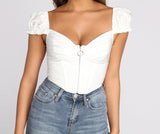 Sweet Vibes Corset Crop Top