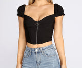 Sweet Vibes Corset Crop Top