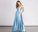 Tabitha Satin A-Line Dress