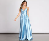 Tabitha Satin A-Line Dress