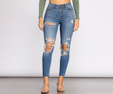 Taking Chances Cropped Skinny Jeans