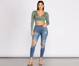 Taking Chances Cropped Skinny Jeans