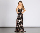 Talia One Shoulder Formal Sequin Dress