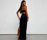 Tanya Velvet One Shoulder Formal Dress