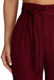 Tapered Tease High Waist Dress Pants