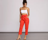 Tapered Tease High Waist Dress Pants