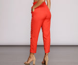 Tapered Tease High Waist Dress Pants