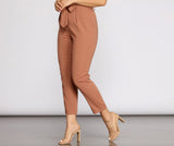 Tapered Tease High Waist Dress Pants