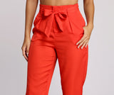 Tapered Tease High Waist Dress Pants