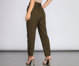 Tapered Tease High Waist Dress Pants