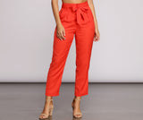 Tapered Tease High Waist Dress Pants